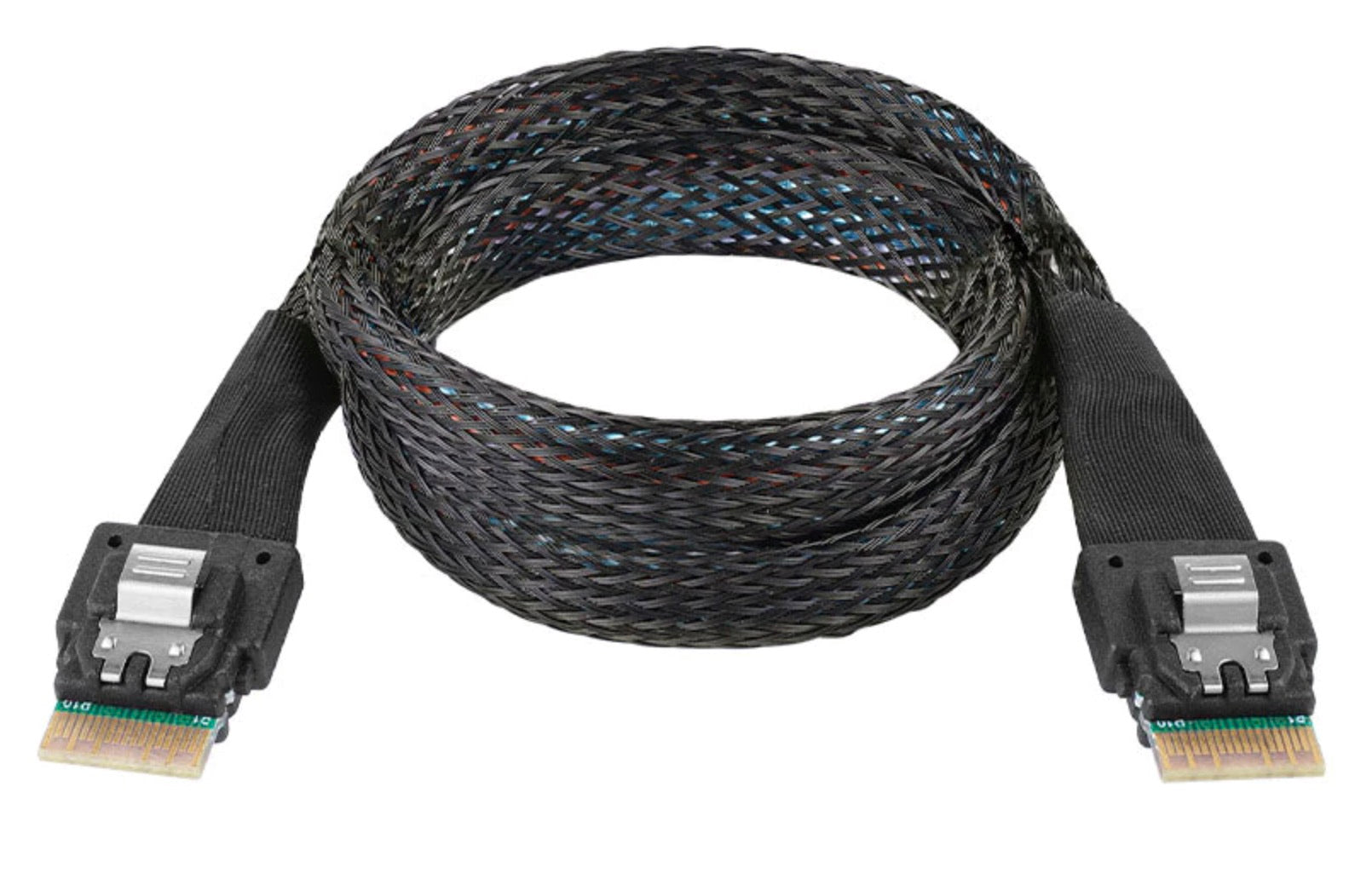 Internal Slim SAS SFF 8654 4i to Slim SAS 8654 4i Extension Cable For Hard Disk Server Storage 0.5m