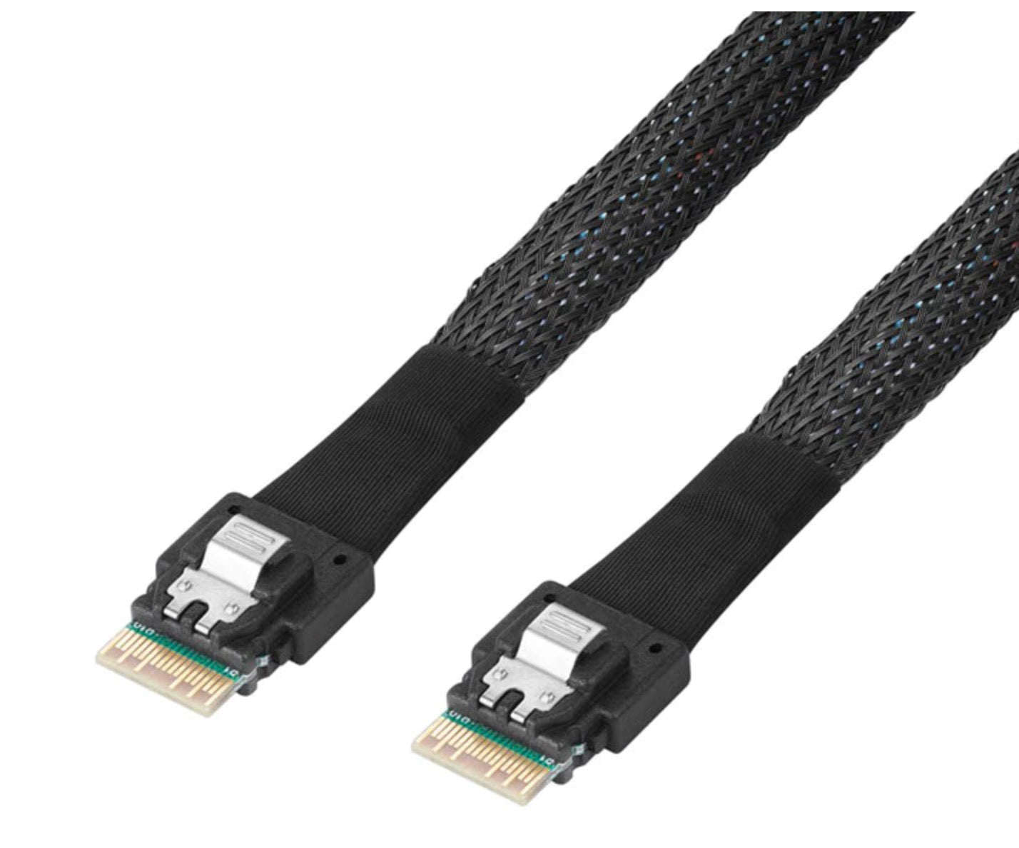 Internal Slim SAS SFF 8654 4i to Slim SAS 8654 4i Extension Cable For Hard Disk Server Storage 0.5m