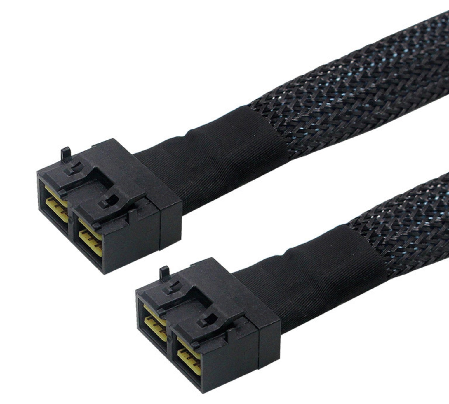 Mini SAS Dual SFF-8643 8i Female to Dual SFF-8643 8i Female 72 Pin Cable 0.5m