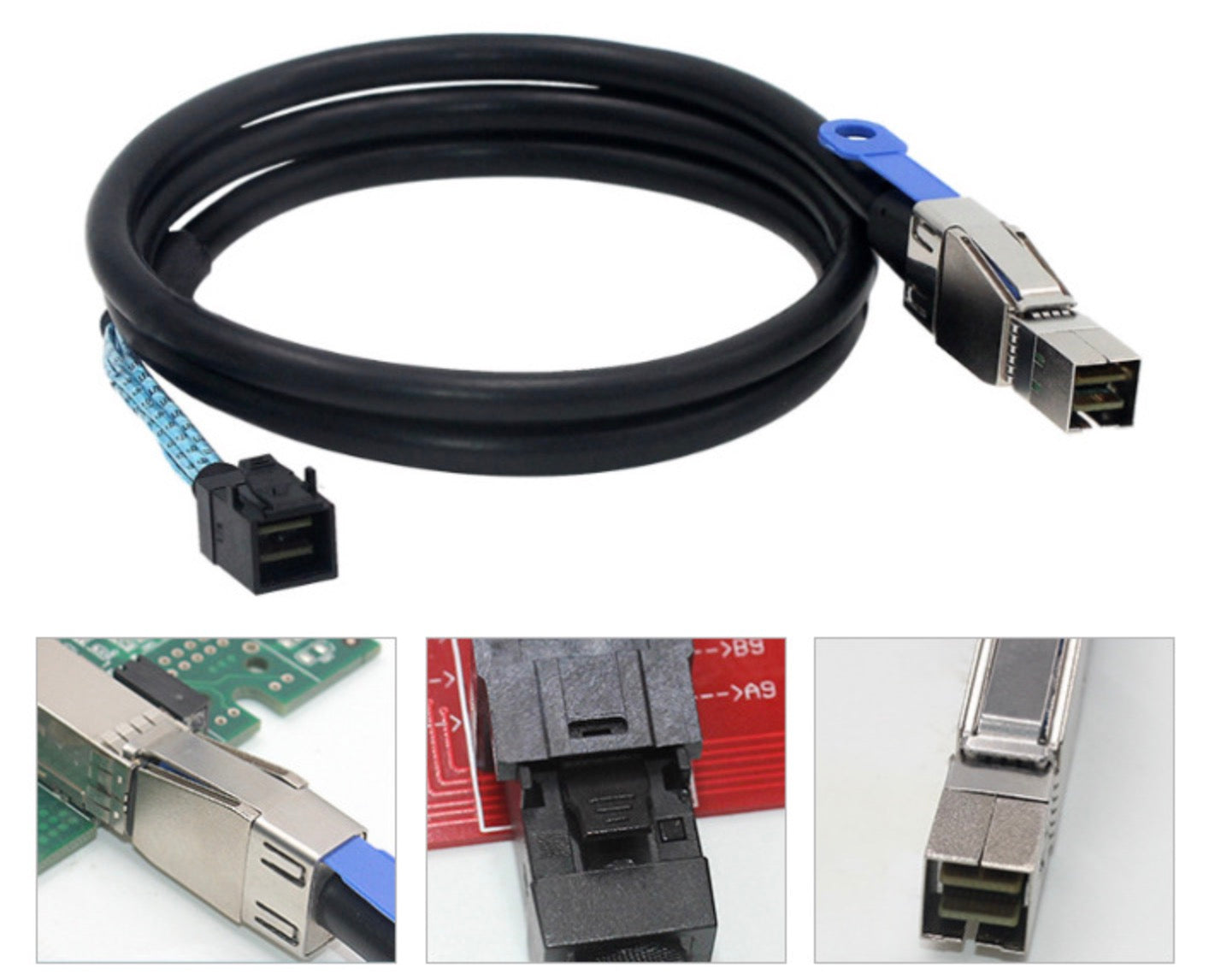 Mini SAS HD SFF-8644 to Mini SAS HD SFF-8643 Data Server Raid Cable 1m