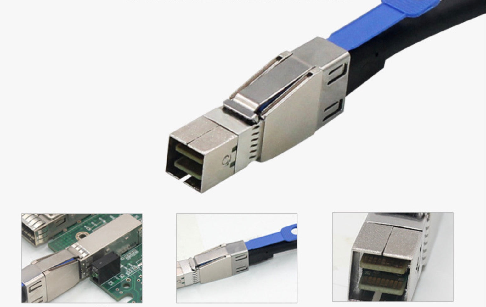 SAS HD SFF-8644 to 4 Port SATA Hard Disk Data Server Raid Cable 1m