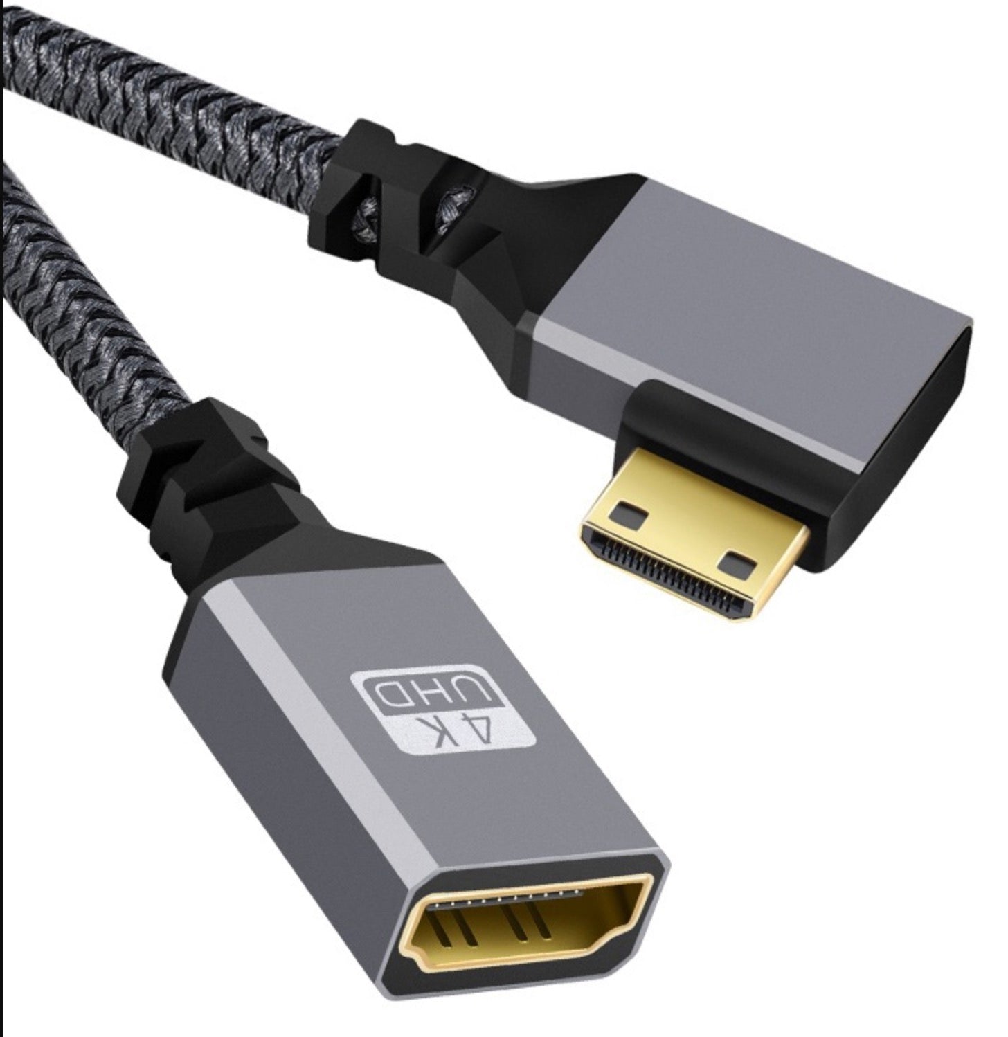 mini hdmi extension cable for camera and tablet right angle