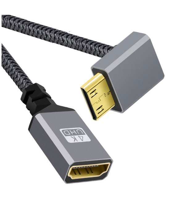 mini hdmi extension cable for camera and tablet up angle