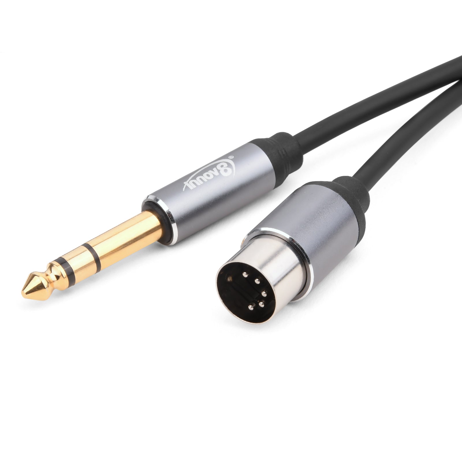 6.35mm (1/4 Inch)TRS Stereo to Din 5 Pin MIDI Male Stereo Audio Cable 1m