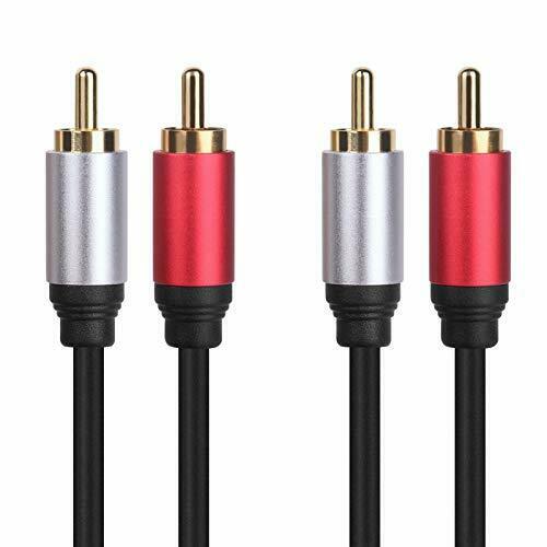 Dual RCA Male to Male Phono Audio Cable for Home Cinema 1.8m
