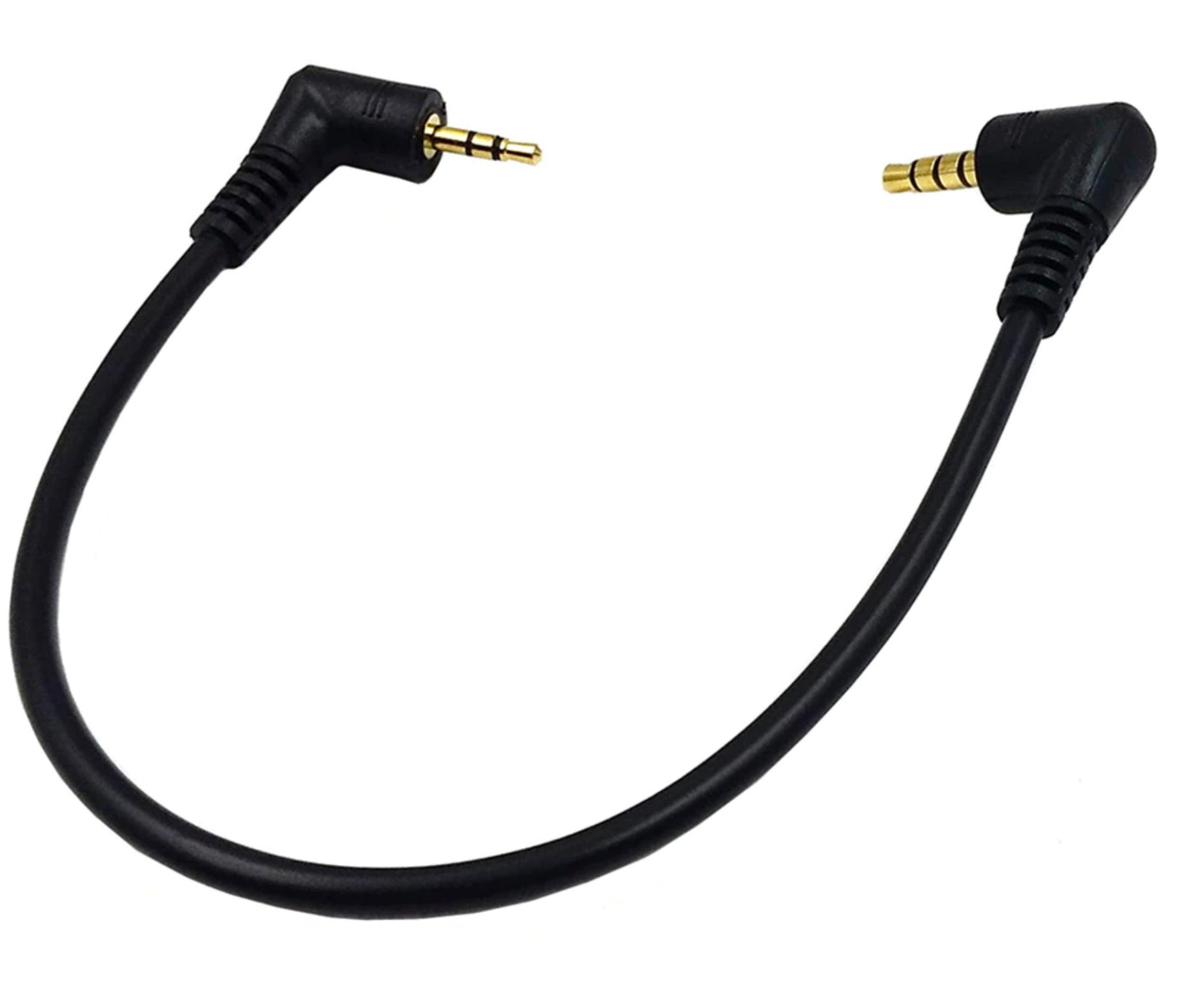 3.5mm 4 Pole Male to 2.5mm 3 Pole Male Headset Stereo Audio Aux Cable 0.2m