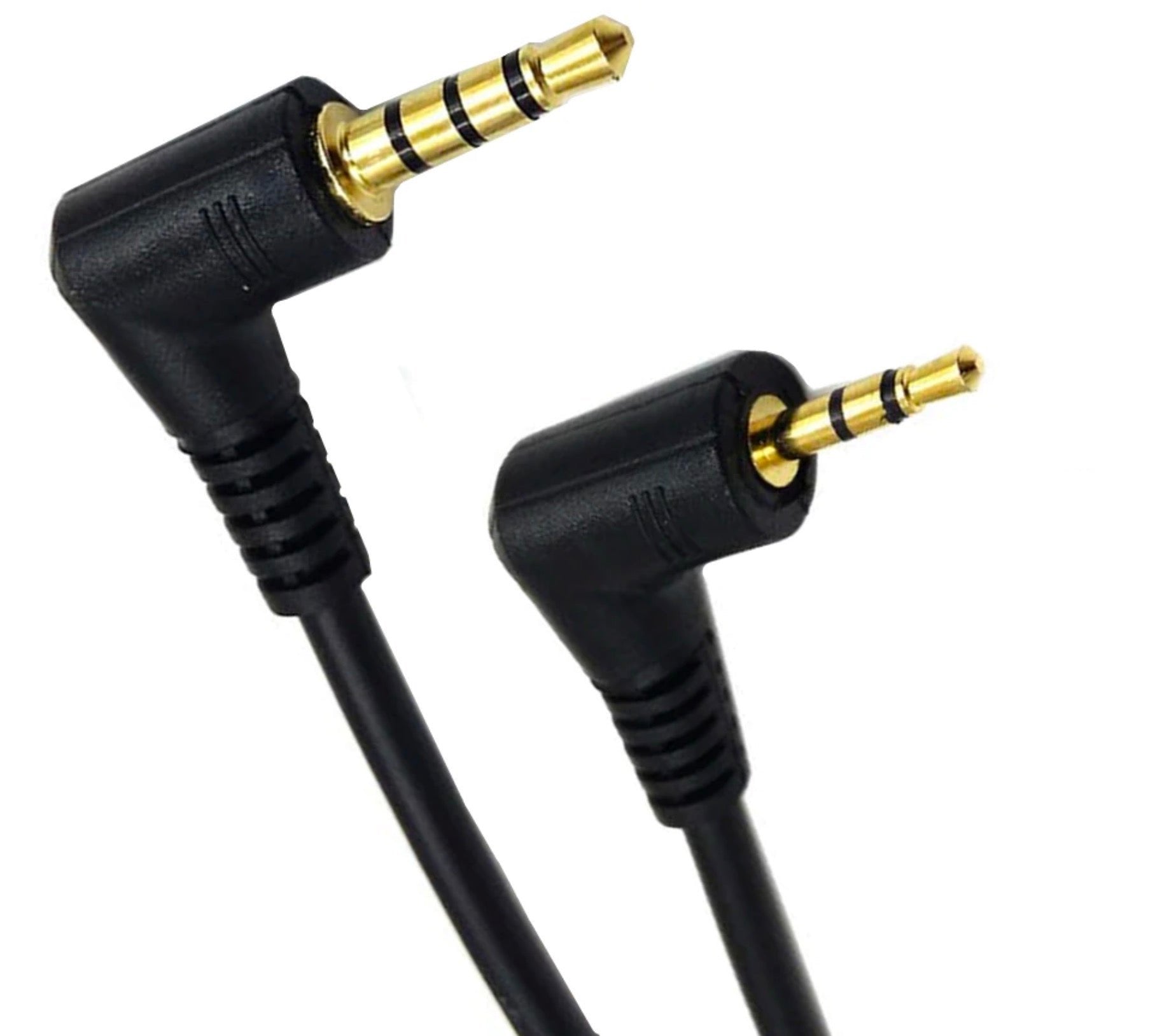 3.5mm 4 Pole Male to 2.5mm 3 Pole Male Headset Stereo Audio Aux Cable 0.2m