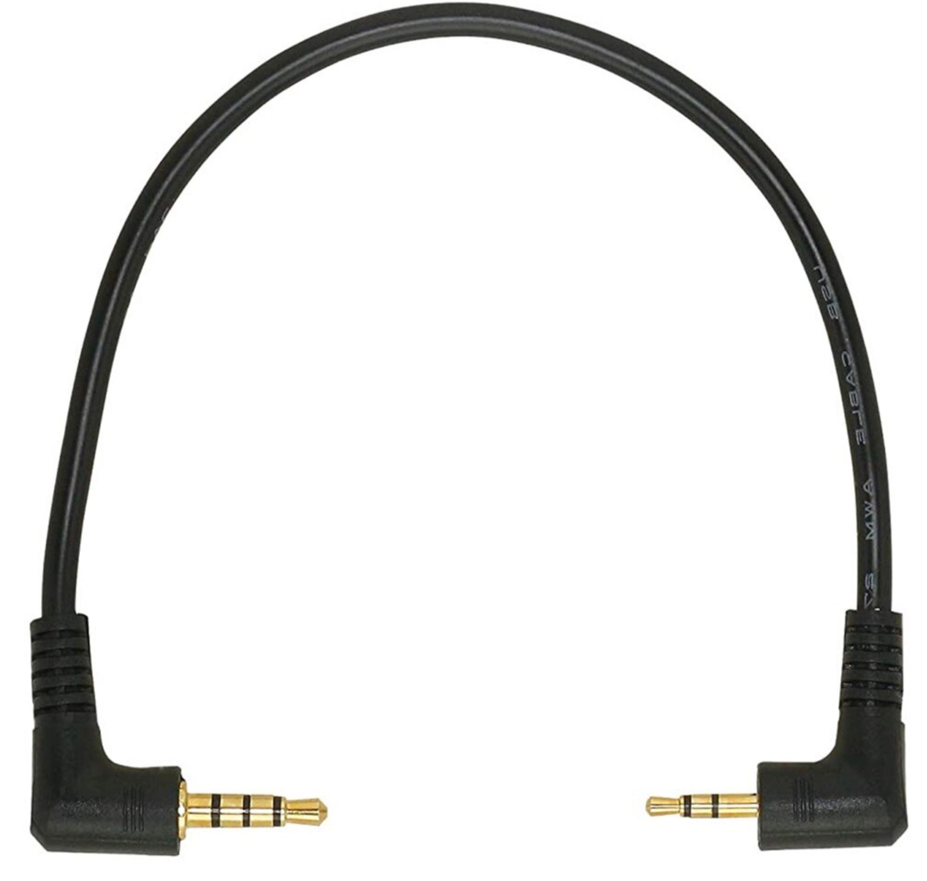 3.5mm 4 Pole Male to 2.5mm 3 Pole Male Headset Stereo Audio Aux Cable 0.2m