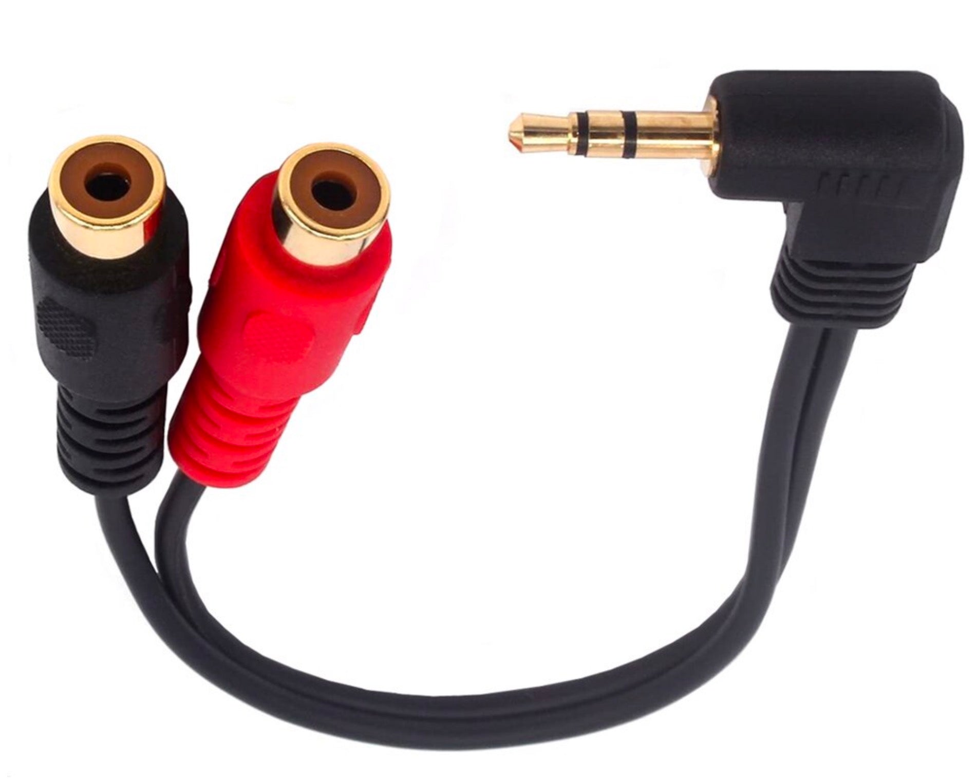 3.5mm TRS (1/8 in) Jack Male to 2 RCA Phono Female Stereo Audio Y Cable 0.2m
