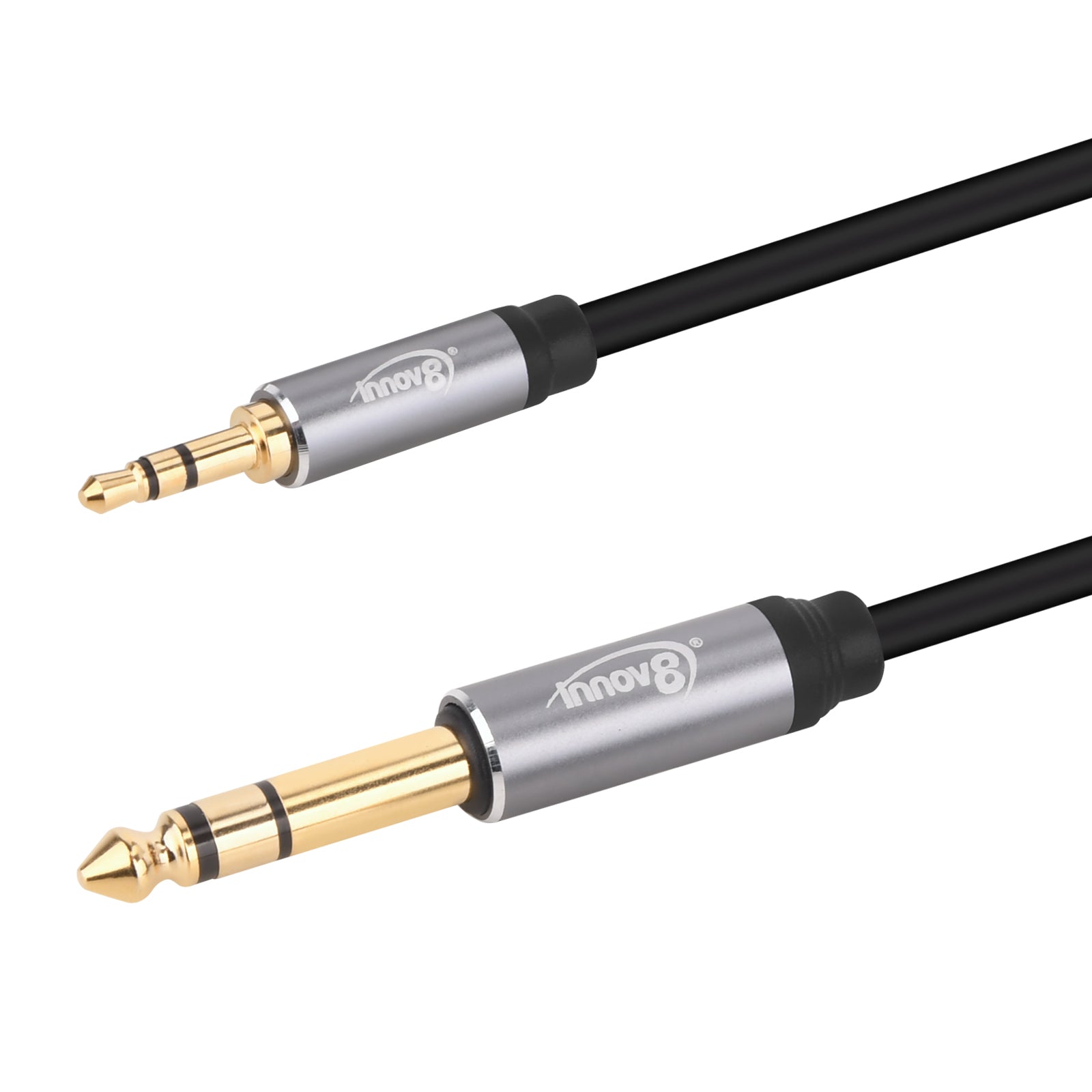 3.5mm to 6.35mm TRS Stereo Audio Extension Cable 1.8m