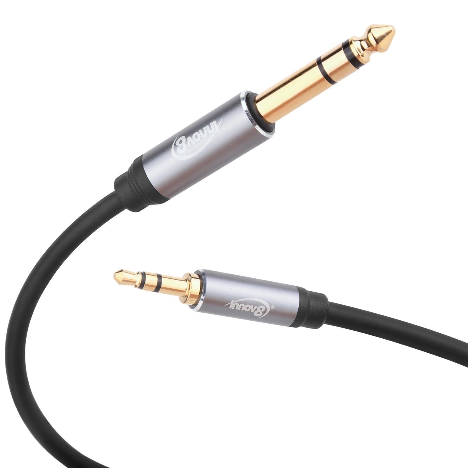 3.5mm to 6.35mm TRS Stereo Audio Extension Cable 1.8m