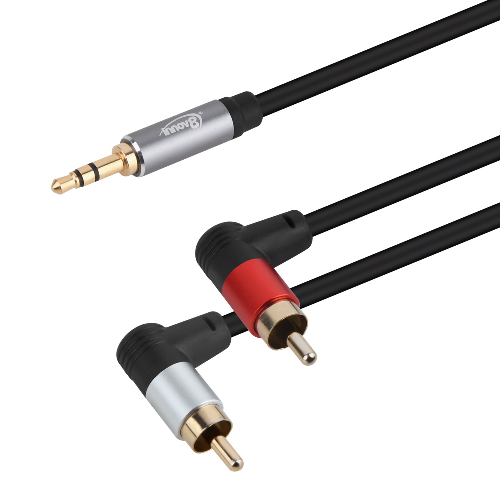RCA Dual Phono Jack to 3.5mm Stereo Headphone Sound Audio Cable Y Splitter 1.5m