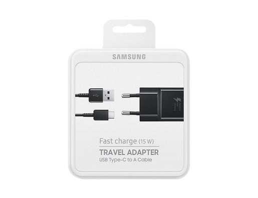 Samsung Fast Charging EU Mains Travel Adapter 15W (1.5m USB A - USB C Cable)