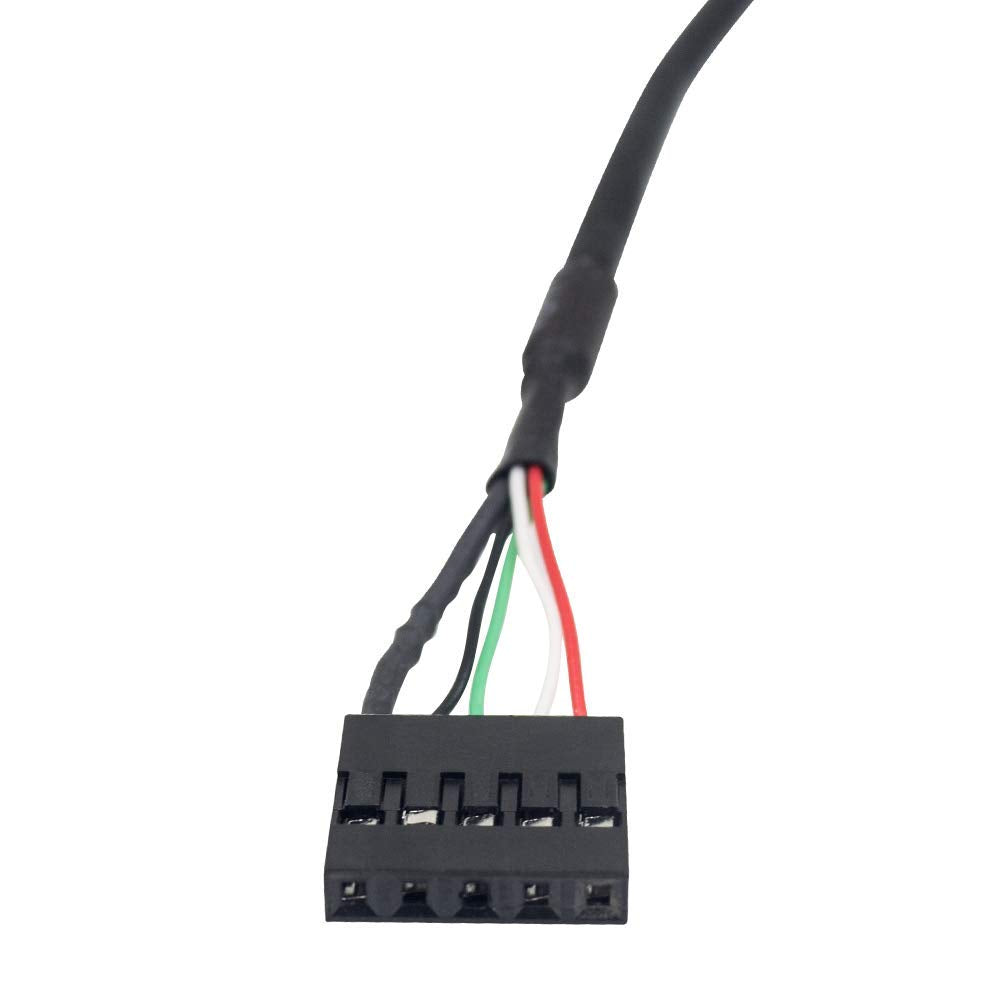 Mini USB to 5 Pin Motherboard Female Dupont Extension Cable 0.5m