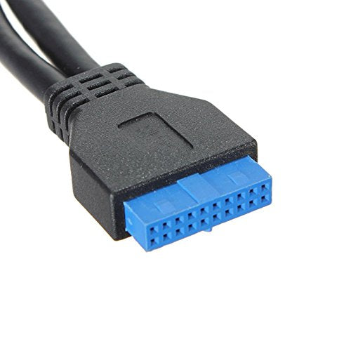 Front Panel Dual USB 3.0 Type A Female to Motherboard 20pin Header Cable 0.25m