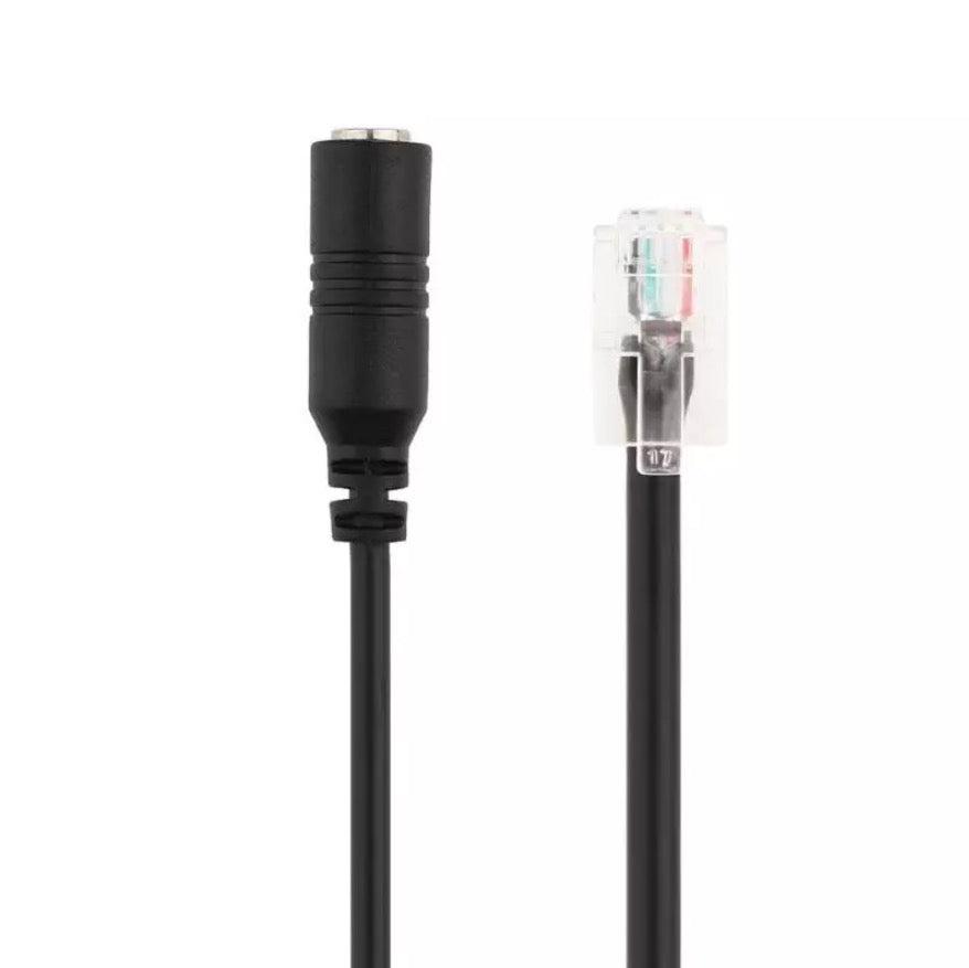4P4C RJ9 headset adapter for Cisco and Avaya phones