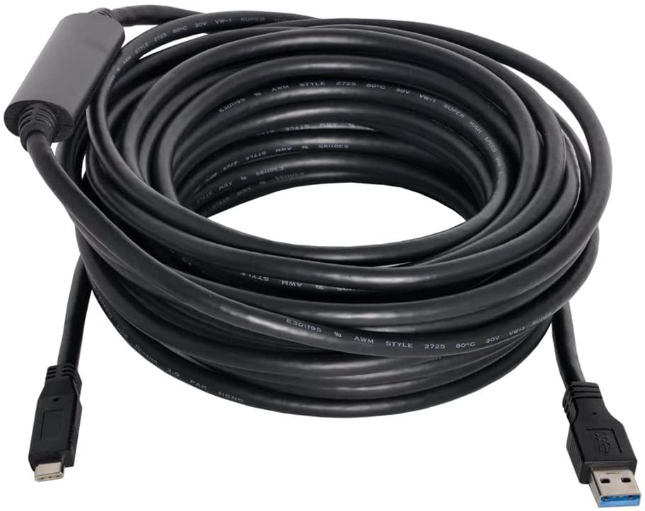 USB 3.0 A Male to USB C Male Data Charge Cable 5m / 8m / 10m / 12m