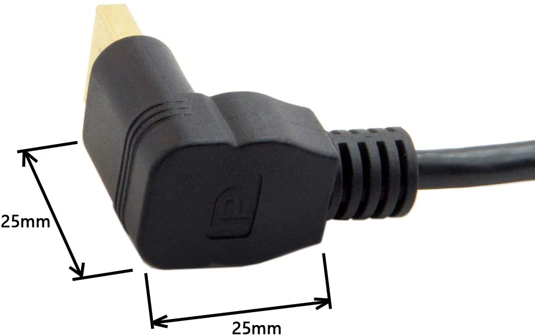 DisplayPort Male to Female Extension Cable with Panel Mount 0.3m