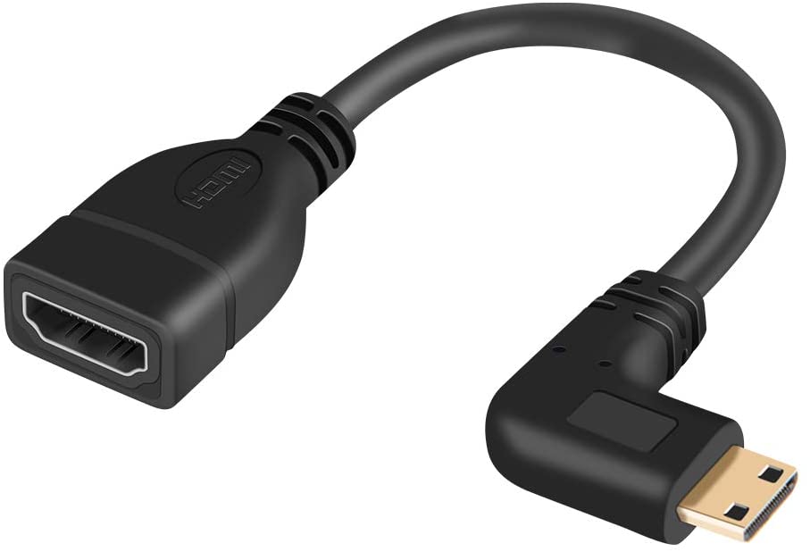 Mini HDMI to HDMI Female Cable – Male to Female Audio Video Converter