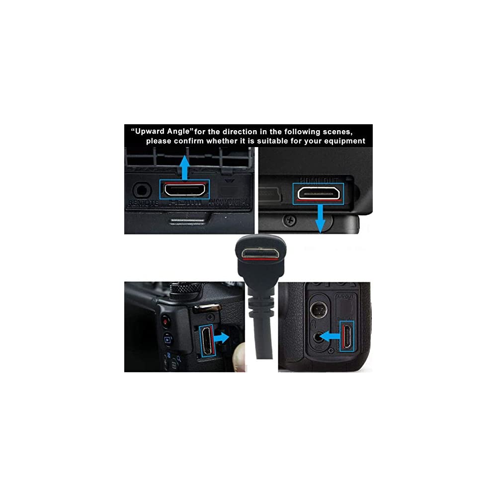 Mini HDMI to HDMI Female Cable – Male to Female Audio Video Converter