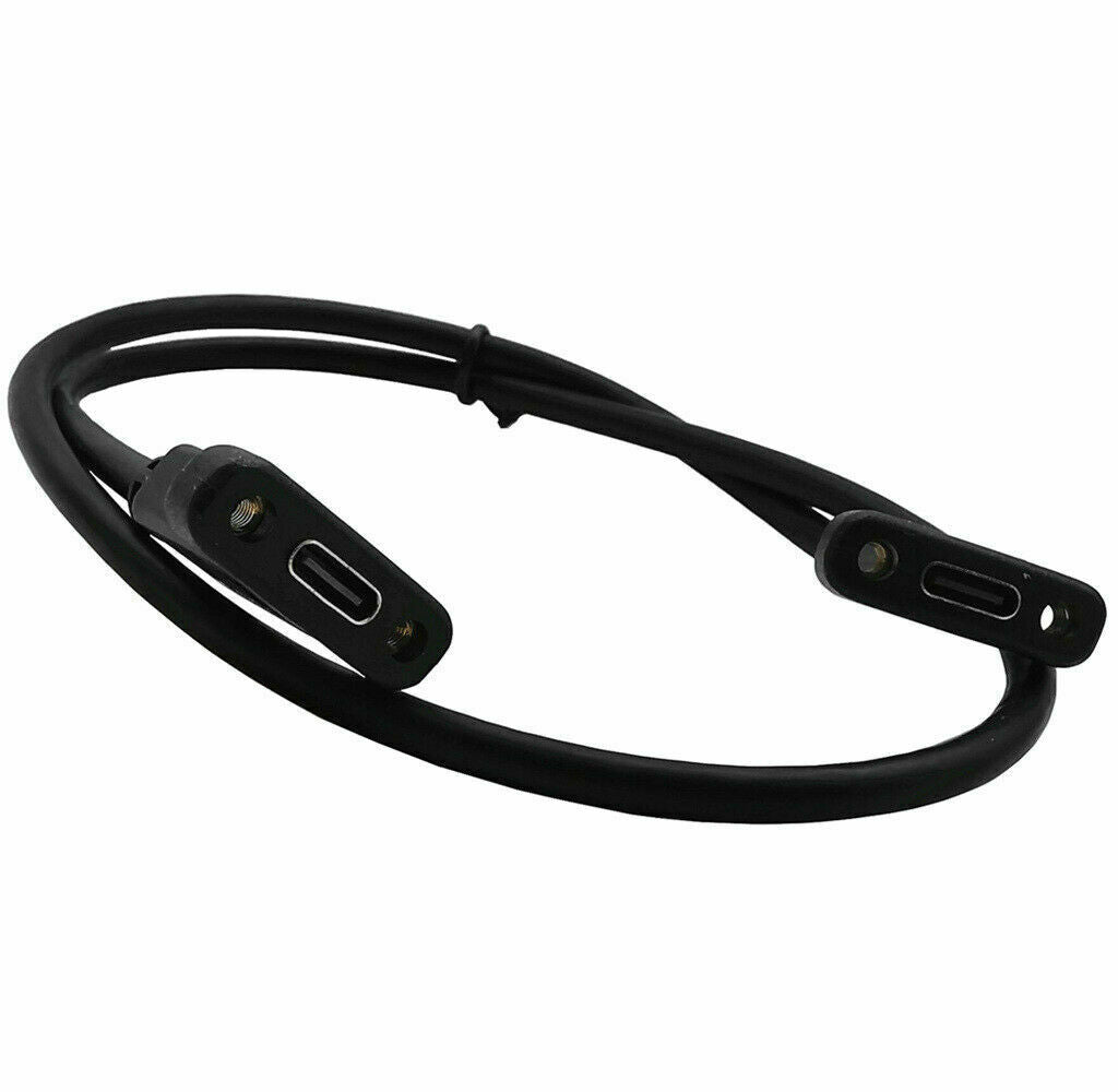 USB C Female to USB C Female Panel Mount Extension Cable USB 3.1 Gen2 3A