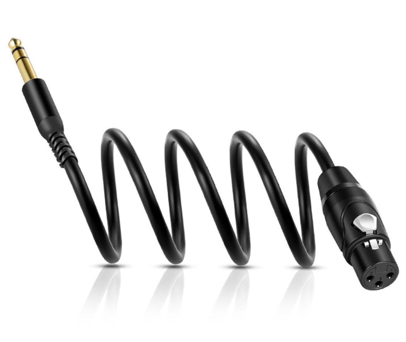 6.35mm TRS to XLR female balanced microphone cable 5m