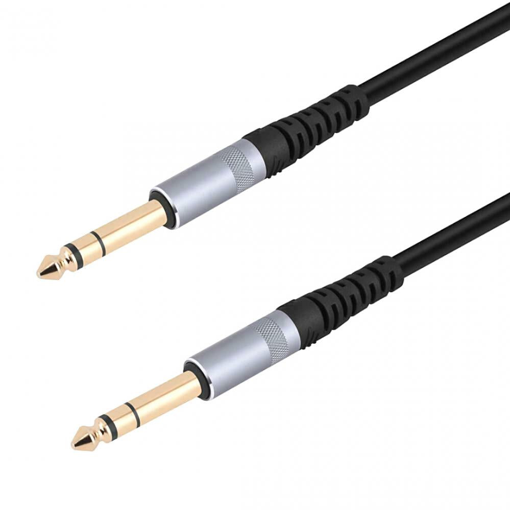 6.35mm TRS Male to Male Stereo Cable – Professional 1/4" Audio Lead 1m