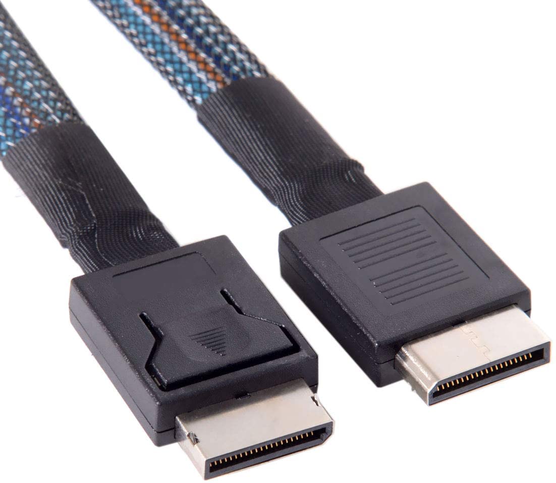OCuLink PCIe SFF-8611 4i to OCuLink SFF-8611 SSD Data Active Cable 0.8m