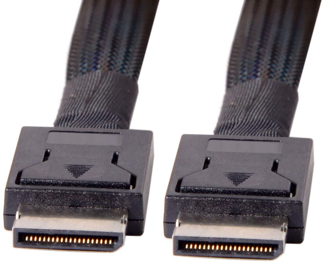OCuLink PCIe SFF-8611 4i to OCuLink SFF-8611 SSD Data Active Cable 0.8m