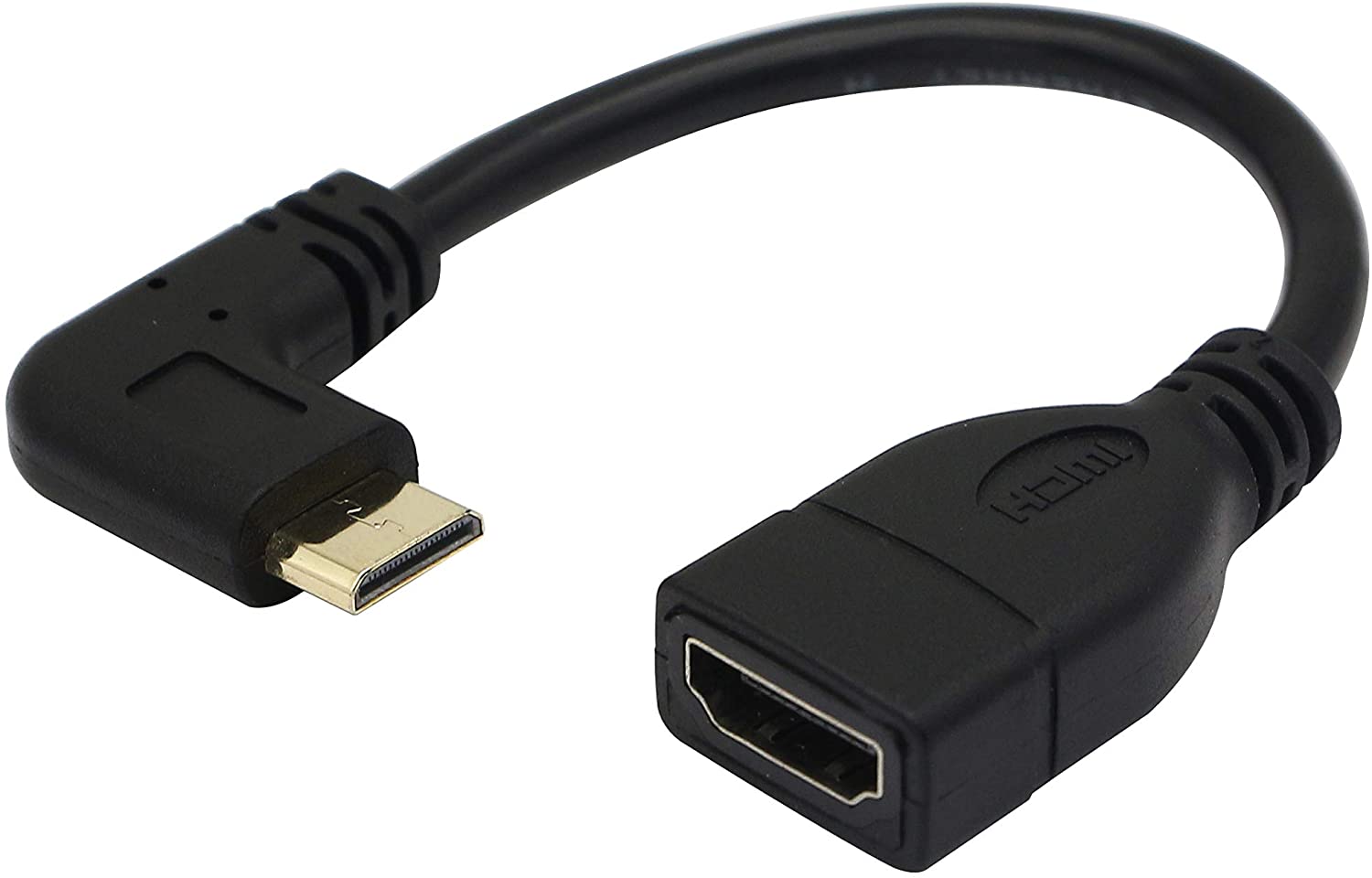Mini HDMI to HDMI Female Cable – Male to Female Audio Video Converter
