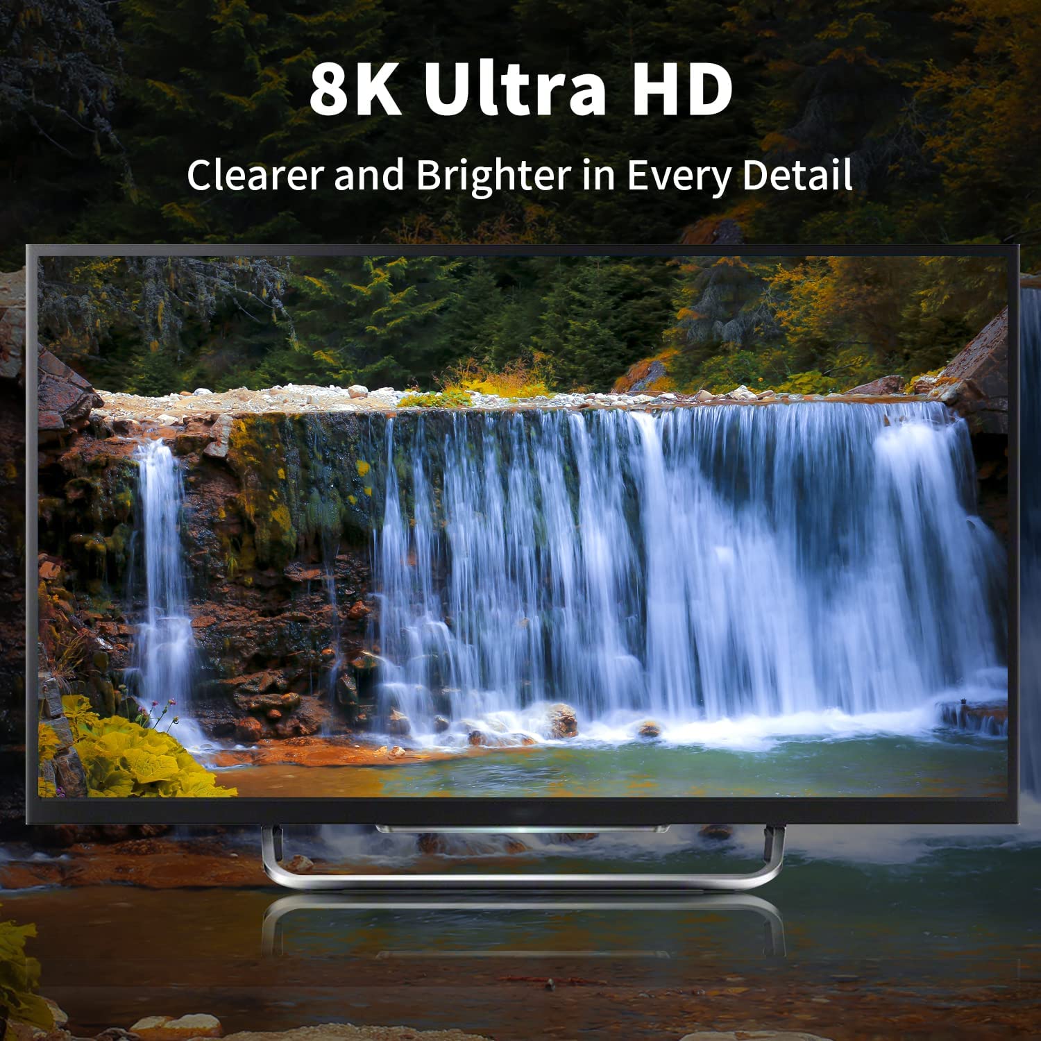 8K Mini DisplayPort 1.4 Female to Female Panel Mount Extension Cable 30cm