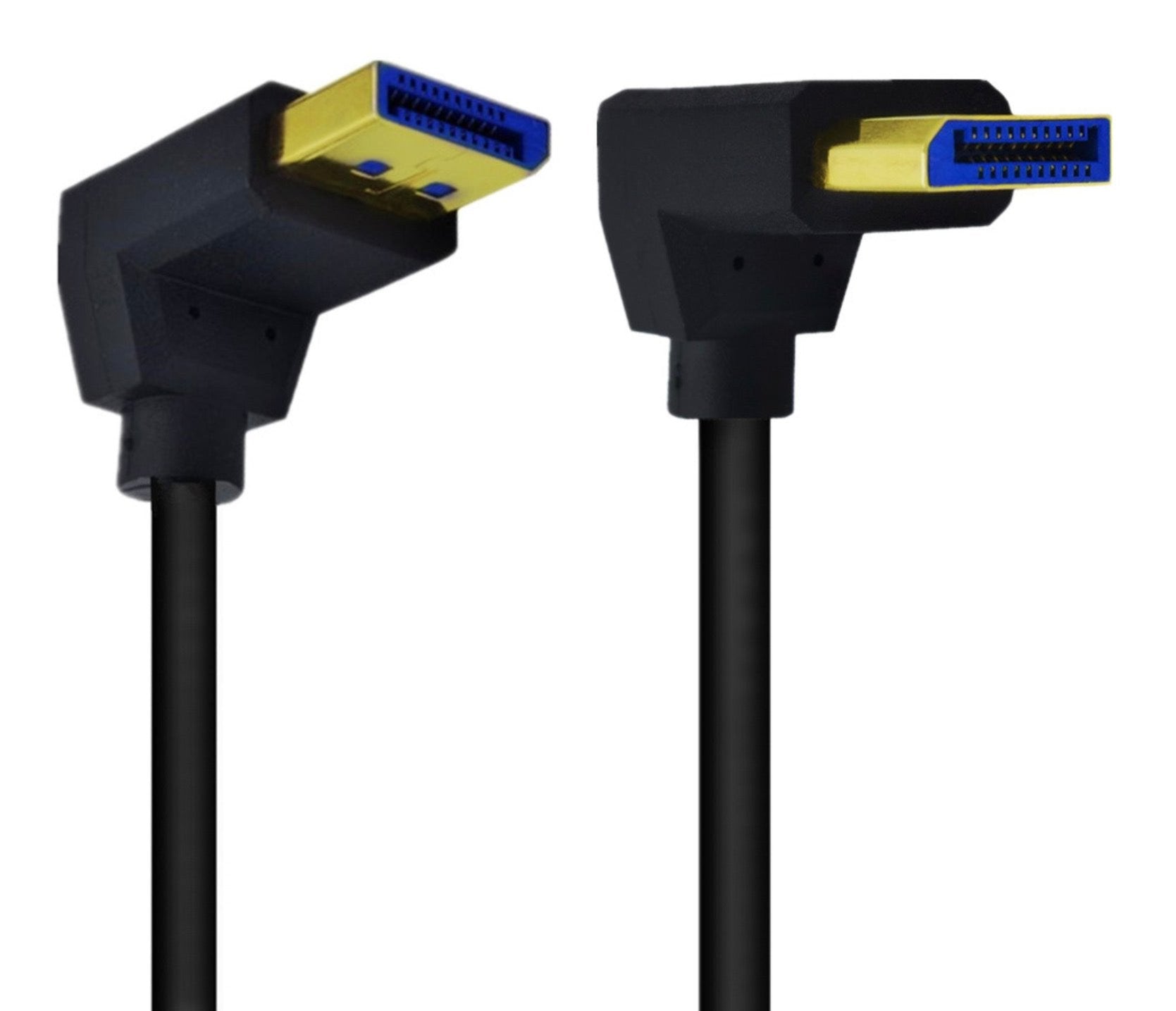 8K DisplayPort 1.4 up to down angle cable