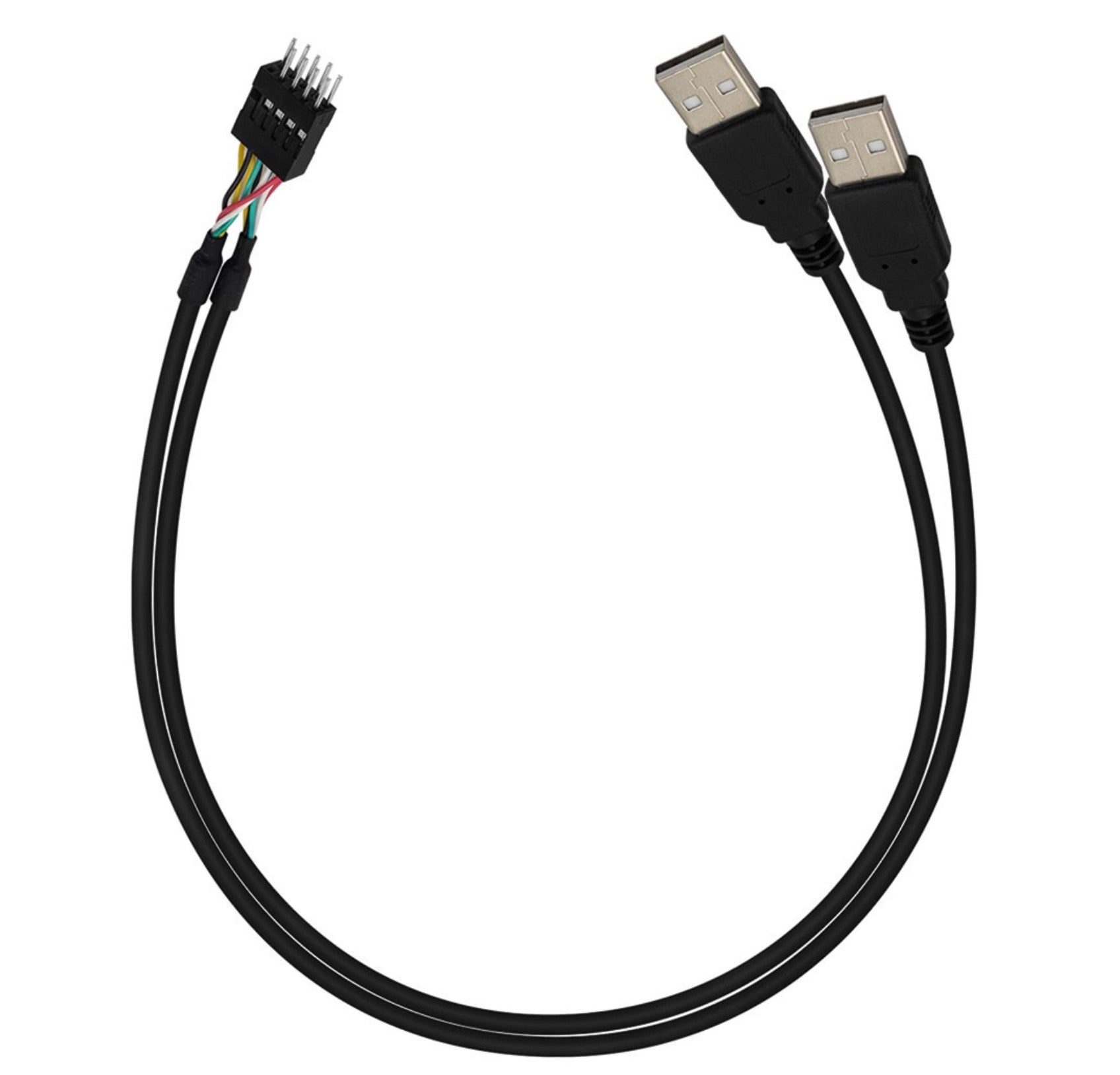 9-pin IDC USB motherboard cable 0.5m