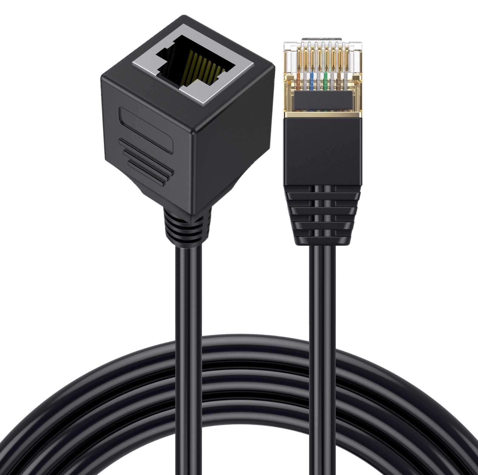 Cat 8 RJ45 male to female Ethernet extension cable 40Gbps