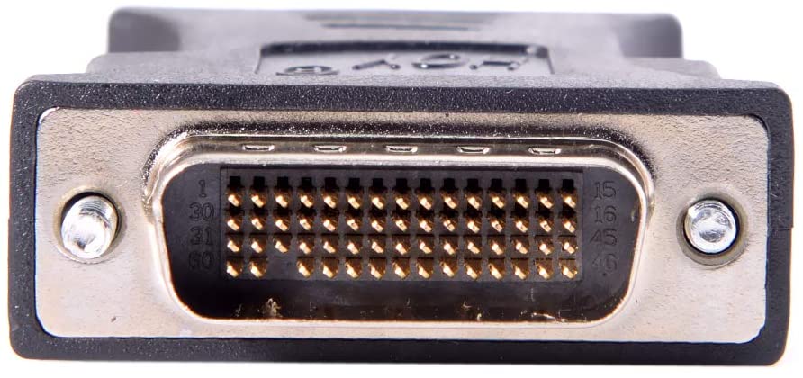 DMS-59 VGA adapter connector close-up