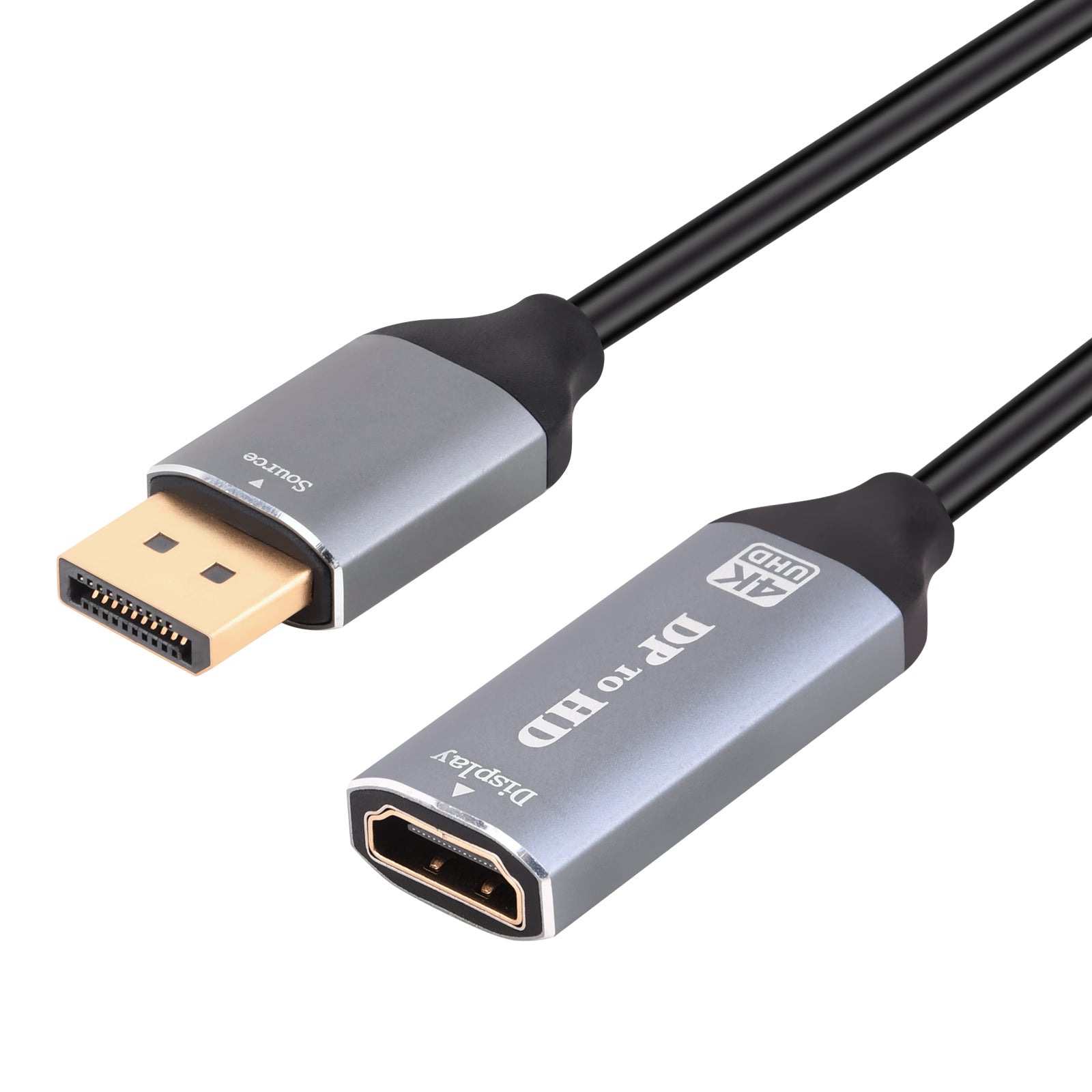 DisplayPort Male to HDMI Female Monitor Cable 4K 60Hz 0.2m