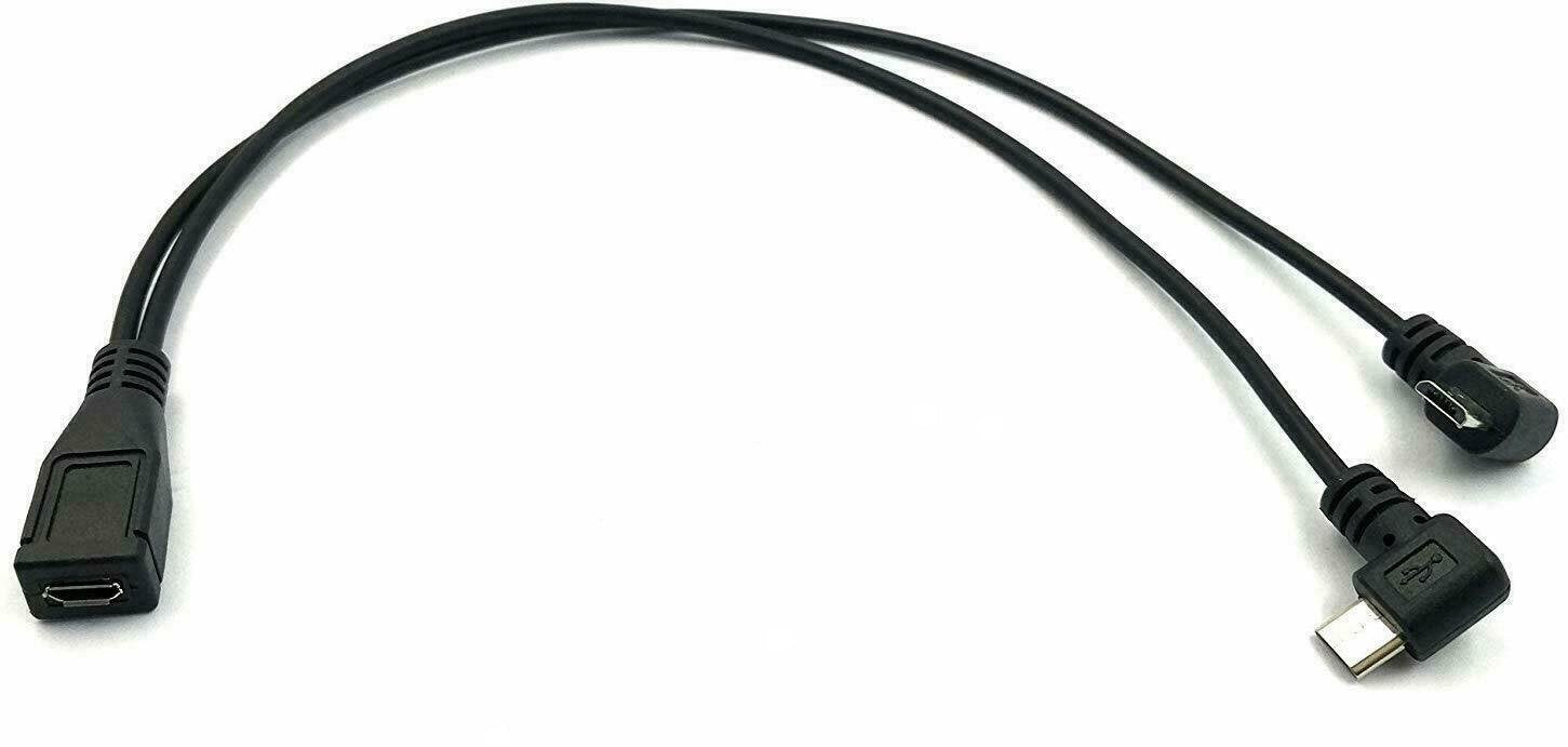 Dual micro USB charging splitter