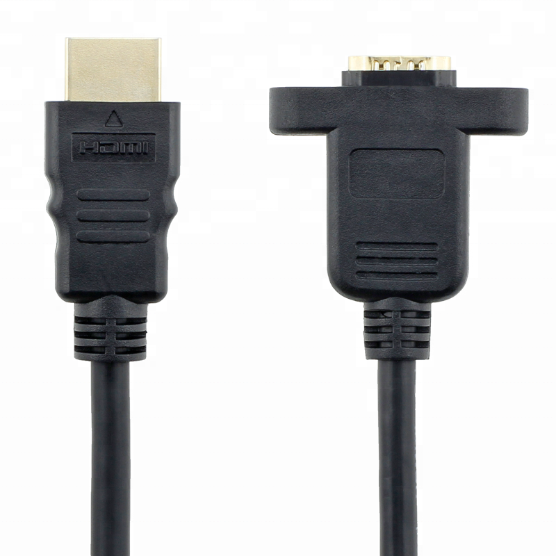 HDMI Male to Female Panel Mount Video Cable
