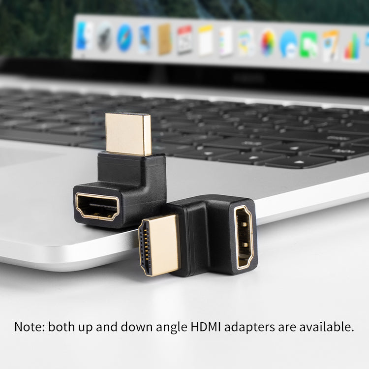 8K HDMI 2.1 Angled Adapter – Male to Female, 8K@60Hz, HDR, Dolby Vision Support