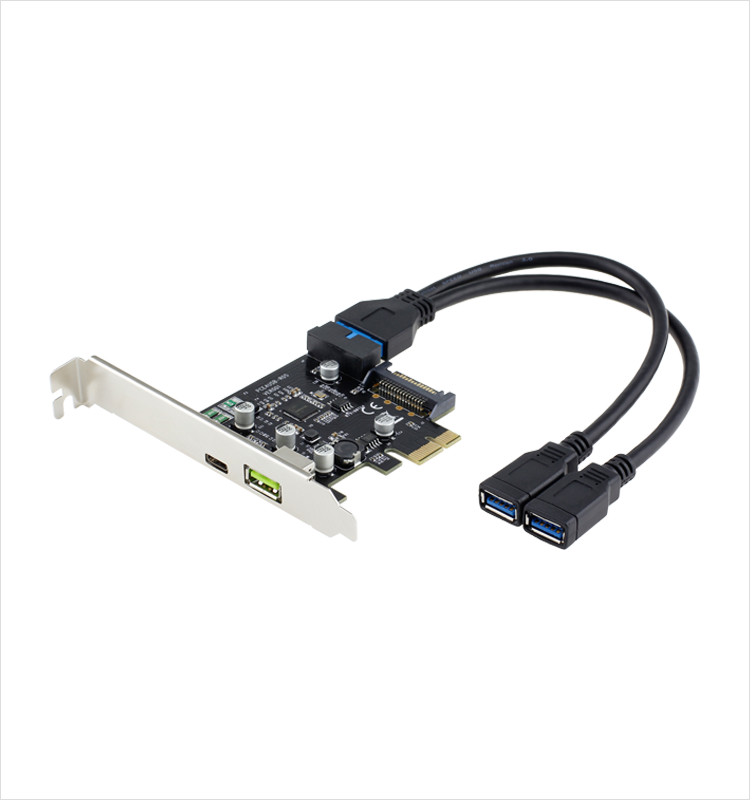 Front Panel Dual USB 3.0 Type A Female to Motherboard 20pin Header Cable 0.25m