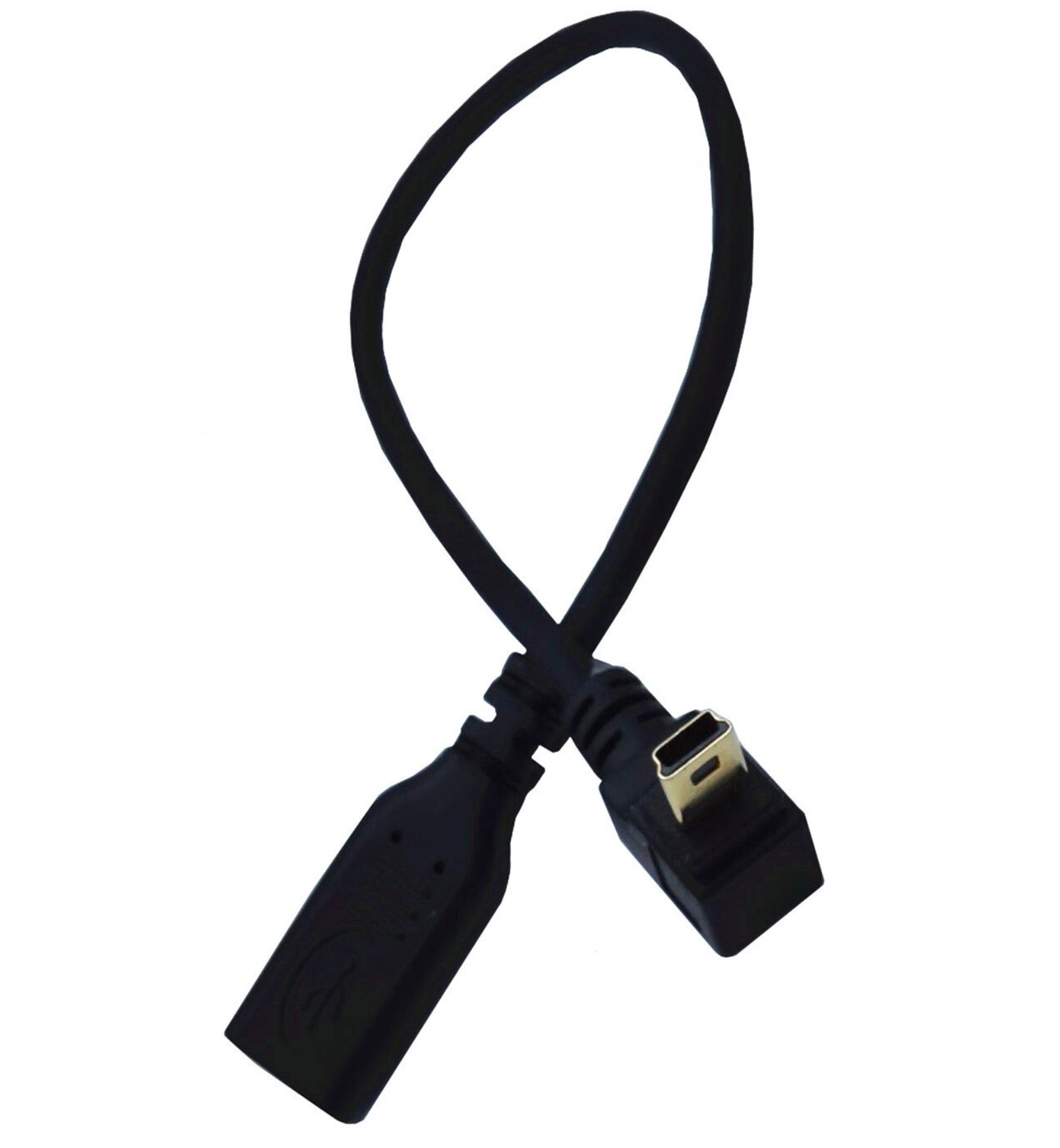 Type C female to Mini USB-B male extension cable 0.25m