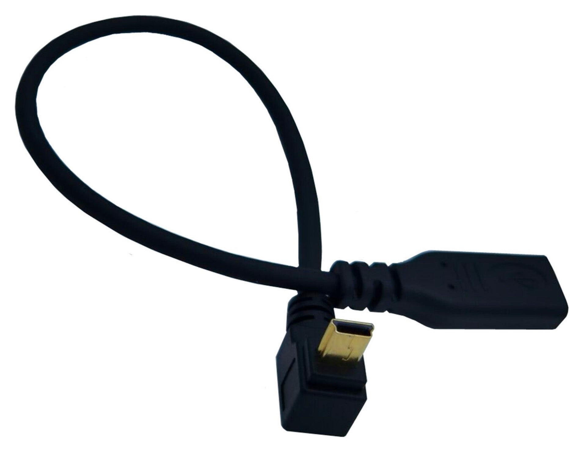 USB C female to Mini USB B male extension cable 0.25m