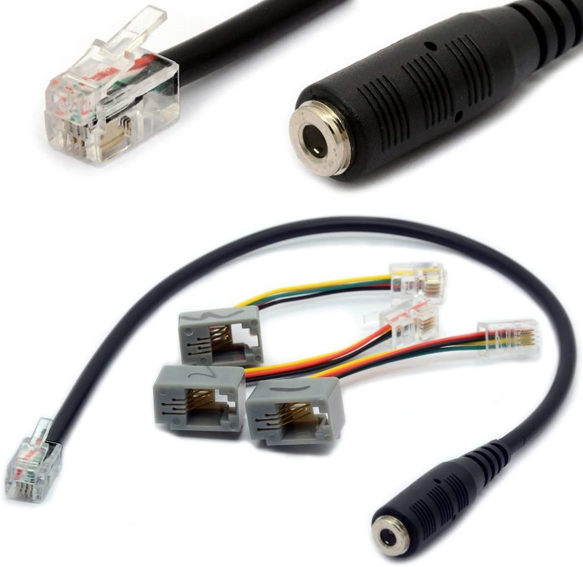PC headset to VoIP desk phone adapter