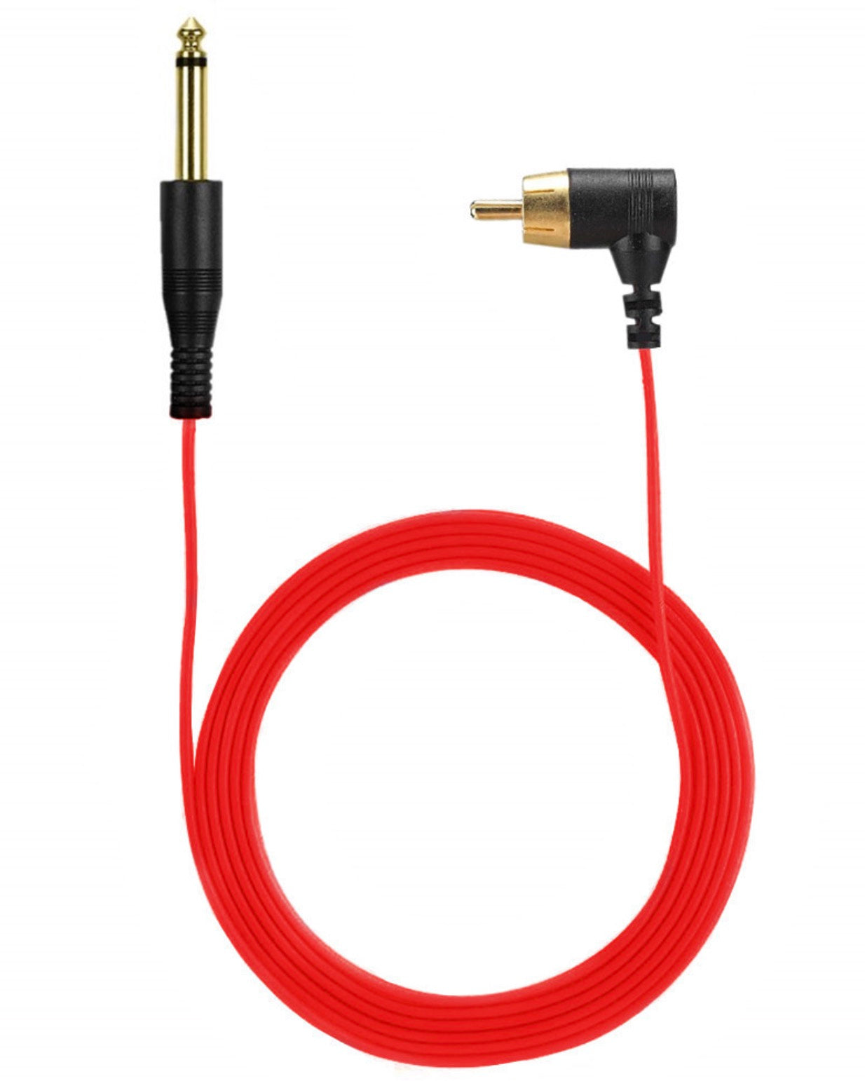 RCA to 6.35mm tattoo machine power cable