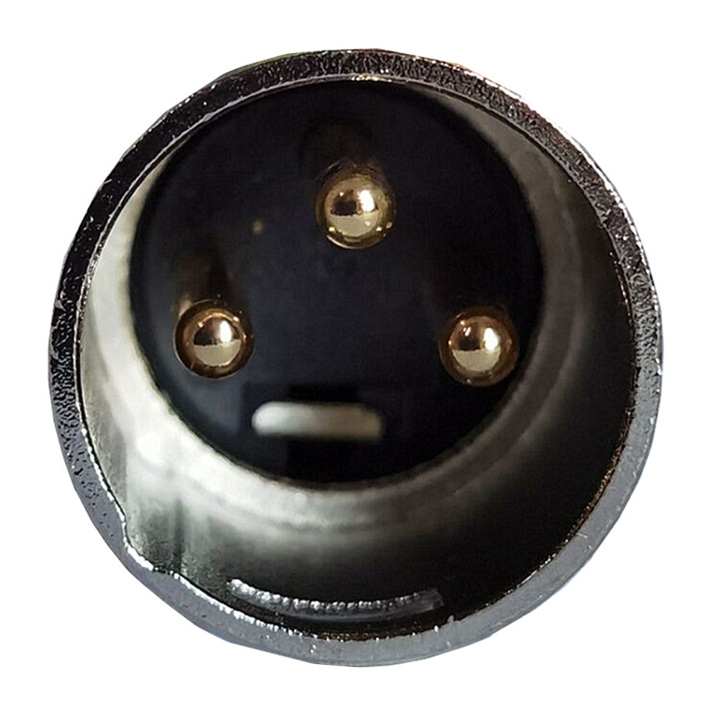 Mini XLR 3-Pin Male Connector Audio Microphone Adapter with Plug Chassis Mount