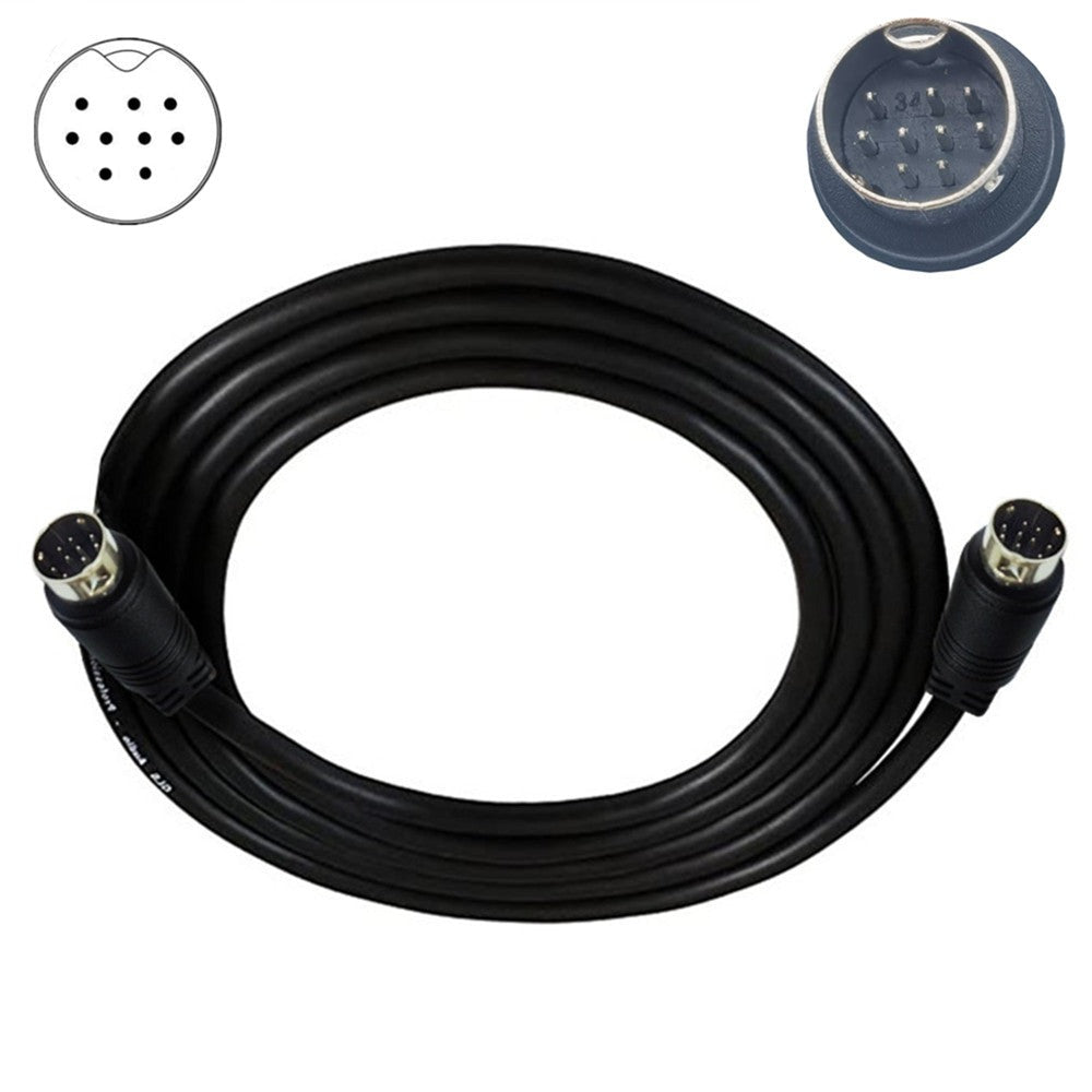 9 Pin Mini Din Male to 9Pin Male Stereo Audio Cable for Audio equipment