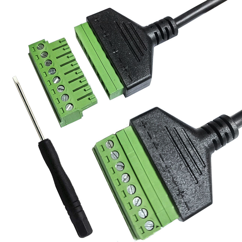 RJ45 Male to 8 Pin Terminal Block Network Ethernet Extender Cable 30cm