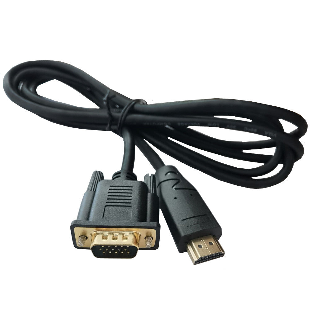 HDMI to VGA Male to Male Gold Plated Cable 2m