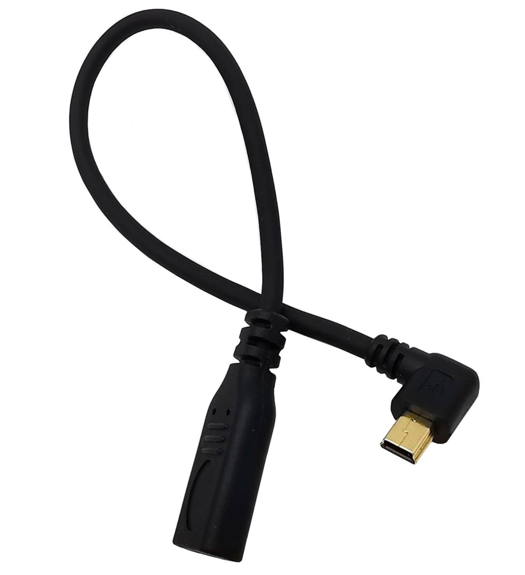 Short USB-C to Mini USB extension lead