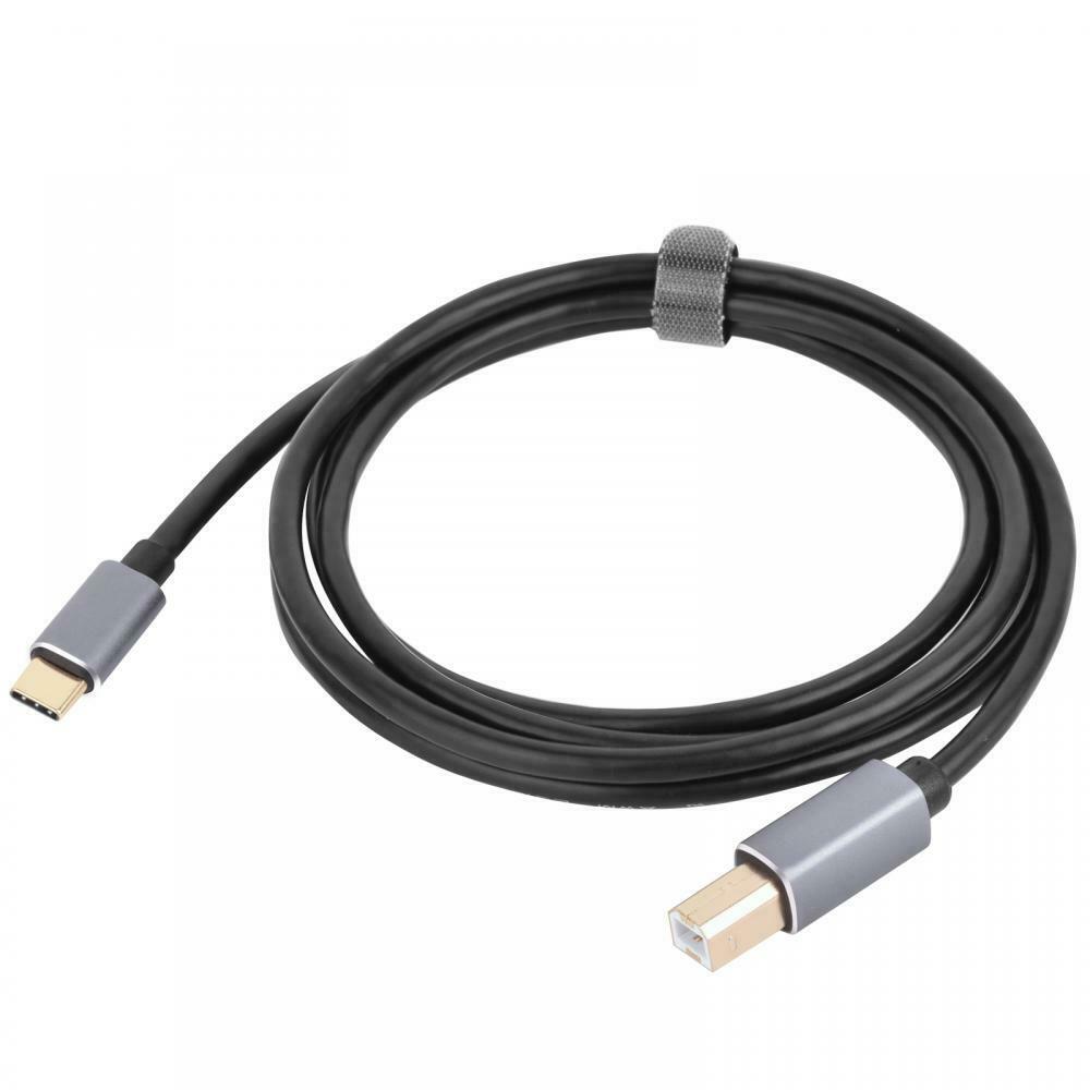 USB-C to USB 2.0 Type B OTG Cable for MIDI Audio Devices and Professional Recording